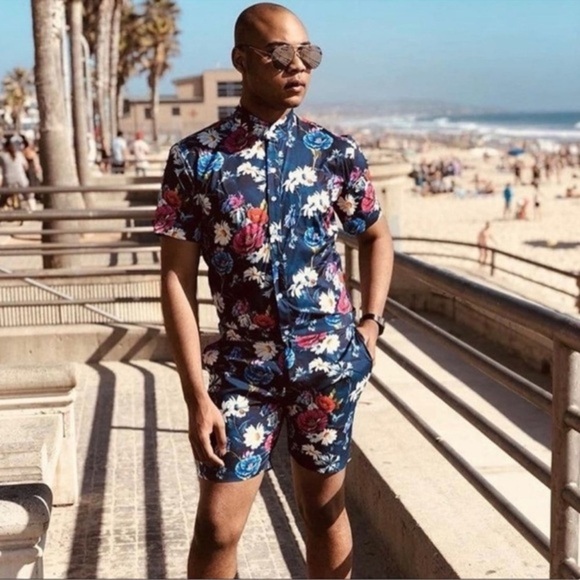 ROMPER JACK FLORAL PASSION ROMPER SIZE LARGE - Picture 1 of 15